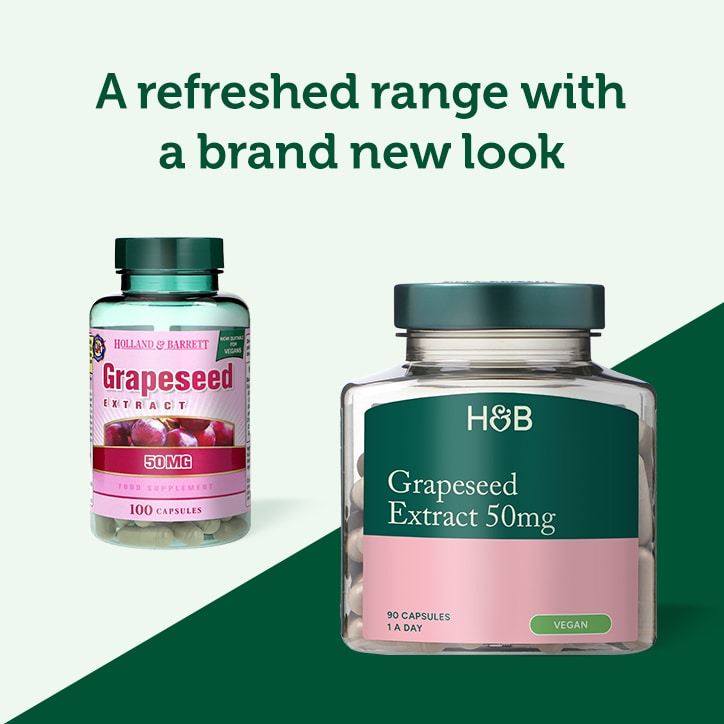 Holland & Barrett Grapeseed Extract 50mg 90 Capsules